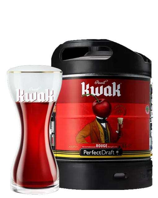 Kwak – Rouge, Fruit Beer – lt 6 x 1 fusto PerfectDraft acciaio (vuoto a rendere)