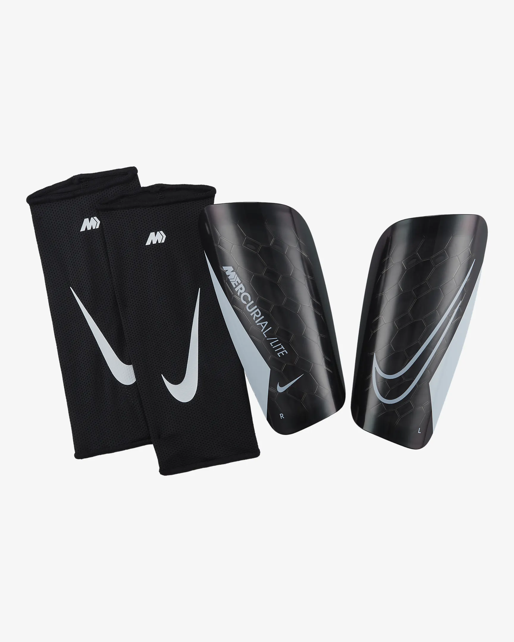 NIKE PARASTINCHI CON CALZINO MERCURIAL LITE NERO